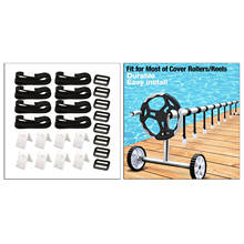 Kit universal de cobertura solar para piscina, correias para piscina de chão 2024 - compre barato