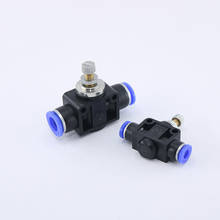 Blue connector Pneumatic component Air pipe Quick-connect connector Restriction valve LSA Pipeline throttle valve LSA-4 6 8 10 2024 - buy cheap