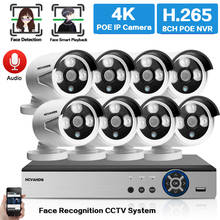 Sistema de cámara de seguridad CCTV, Kit de 8 canales, NVR, para exteriores, impermeable, videovigilancia para el hogar, Poe, Ip, HD, 5mp 2024 - compra barato
