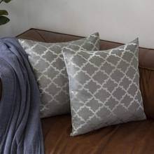 2 Packs Grey Cushion Covers 45X45 for Sofa Couch Bed Jacquard Throw Pillows Covers For Bedroom House Home Decor Pillowcase50x50 2024 - buy cheap
