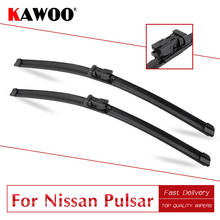 KAWOO-limpiaparabrisas de goma Natural para Nissan Pulsar C12/C13, modelo de Europa, solo para coche, 2013, 2014, 2015, 2016, 2017, 2018 2024 - compra barato