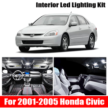 11x Canbus Error Free LED Interior Light Kit Package for 2001-2005 Honda Civic Car Accessories Map Dome Trunk License Light 2024 - buy cheap