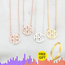Monogram Name Necklace Women Customized Nameplate Jewelry Stainless Steel Personalized Mother Gift Collier Bijoux Femme 2024 - buy cheap
