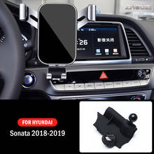 Car Mobile Phone Holder For Hyundai Sonata 9 2018 2019 Special Mounts GPS Stand Gravity Navigation Bracket Car Accessories 2024 - buy cheap