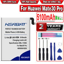 HSABAT 5100 мАч HB555591EEW Мобильный телефон батарея для Huawei Mate30 Pro 5G / Mate 30 pro 5G / Mate30Pro 5G 2024 - купить недорого