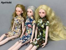 Handmade Flower Floral Dress For 40-50cm XinYi 1/4 Doll Accessories Casual Short Sleeve Evening Dress Doll Clothes for 1:4 Dolls 2024 - buy cheap