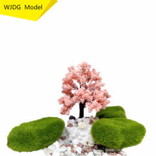 Hecho purely a mano, modelo de árbol de 8cm/12cm/16cm/18cm, 4 estilos de construcción, materiales, micro paisaje, se puede personalizar 2024 - compra barato