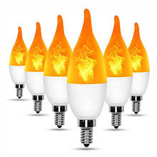 Led Simulated Flame Bulbs 9W E14 E27 B22 85-265V Luces Home Electronic Accessories Lamp Flame light Effect Bulbs Lampada 2024 - buy cheap