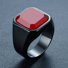 LETAPI-anillo de acero inoxidable 316L para hombre, joyería Punk Rock, Color negro, dorado y plateado 2024 - compra barato