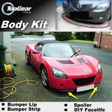 Bumper Lip Deflector Lips For Vauxhall VX220 Front Spoiler Skirt For TopGear Friends Car View Tuning / Body Kit / Strip 2024 - buy cheap