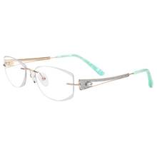 Women Prescription Glasses Frame Luxurious Rimless Titanium Spectacles with Stones oculos de grau feminino armaca 2024 - buy cheap