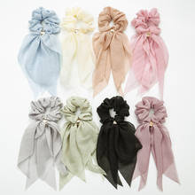 New Ribbons Designs Hair Scrunchies For Girls Women Elastic Hair Tie Soft Vintage Scarf Scrunchy Female Hair Accessories 2024 - buy cheap