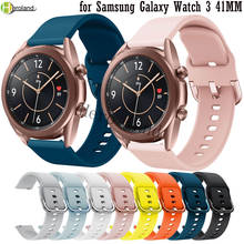 20mm Band Silicone Strap For Samsung Galaxy Watch 3 41mm / Amazfit GTS 2 Smart Wristband bracelet For Garmin venu sq 2024 - buy cheap