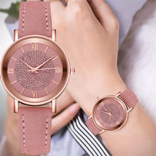2020 женские часы, ультра-тонкие кожаные аналоговые кварцевые часы со стразами, женские часы с ремешком, Женские Подарочные красочные часы Relogio Feminino * M 2024 - купить недорого