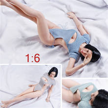 1/6 Scale 17XG09 Sexy Sweater Underwear Pajama Hollowed Breast Backless Knitted Thong Bikini for 12inch Action Figure Model 2024 - buy cheap