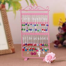 2019 Jewelry Vault Display Hanging Earring Holder Necklace Studs Jewelry Display Metal Rack Stand Organizer Holder Promotion 2024 - buy cheap