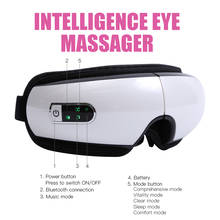 Double Airbag Electric Eye Massager Bluetooth-compatible Smart Air Pressure Massager Five Modes Infrared Heating Massage Glasses 2024 - buy cheap