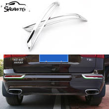 For Volvo XC60 2018 2019 2020 ABS Chrome Car Rear Fog Light Cover Trim Tail Foglight Lamp Frame Sticker Styling Accessories 2024 - buy cheap