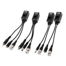 1 Pair BNC To RJ45 Passive Video Power + Audio Balun Transceiver For CCTV Camera Au06 19 Dropship 2024 - buy cheap