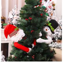 Decoração para árvore de natal, decoração de natal para casa, com topo de árvore de neve e natal, presente para o natal 2024 - compre barato