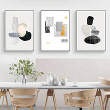 Nórdico decoração abstrata parede arte da pintura em tela moderno e minimalista cartaz impressão imagem decorativa para sala de estar decoração 2024 - compre barato