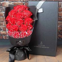 День Святого Валентина искусственные цветы «сделай сам» мыло цветок подарок Роза коробка букет Свадебный домашний Декор фестиваль подарок мыло букет 2024 - купить недорого
