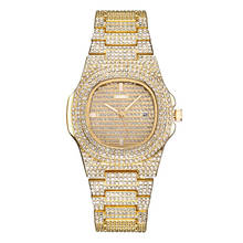 Женские кварцевые часы, модные блестящие повседневные женские часы, женские кварцевые золотые часы, женские часы с кристаллами и бриллиантами, 533 2024 - купить недорого