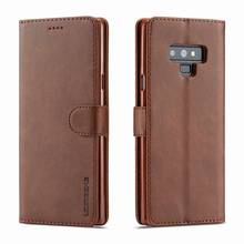 Leatehr-funda con tapa para Samsung Galaxy Note 9, funda de lujo con cierre magnético, billetera con soporte Vintage, bolsa para teléfono 2024 - compra barato