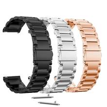 Pulseira de malha de aço de 20mm, pulseira para xiaomi huami amazfit bip s/bip u lite, pulseira de relógio inteligente para amazfit gts 2/gtr 42 2024 - compre barato