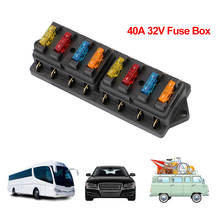 40A 32V Blade Fuse Box Holder Block 8Way Circuit Overload Protection LED Indicator Car Accessories For Boat Marine Truck Caravan 2024 - buy cheap