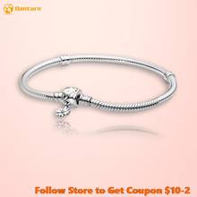 Danturn Authentic 925 Sterling Silver Bracelet Daisy Flower Clasp Snake Chain Bracelet for Women Jewelry Making Birthday Gift 2024 - buy cheap