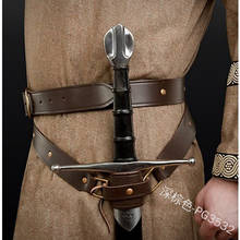 Bolsa de arma de couro, espada sapo, bolsa para espada medieval geral, katana, espadas japonesas 2024 - compre barato