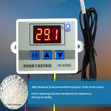 Controlador de temperatura de microordenador Digital, Mini interruptor del termostato con LED inteligente de XH-W3002, con sonda del Sensor resistente al agua 2024 - compra barato