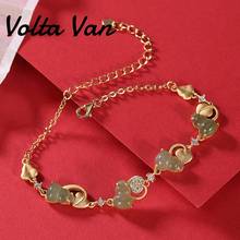 Volta Van 925 Sterling Silver Bracelet 2022 New Fine Jewelry Elegant Natural Jade Vintage Gourd All-Match Casual Charm Bracelets 2024 - buy cheap