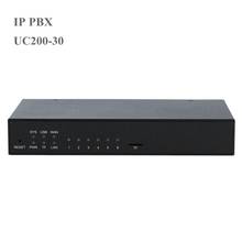Chegada nova ip pbx UC200-30 voip ipppbx sistema suporte 30 chamadas simultâneas e 120 usuários com porta fxo fxs 2024 - compre barato