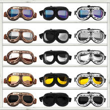 DERI Motorcycle Glasses Retro Helmet Pilot Goggles Motorbike 100% UV400 Vintage Classic Glasses For Moto Scooter ATV Dirt Biker 2024 - buy cheap