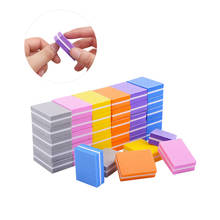 20pcs/lot Mini Sponge Nail File Blocks Colorful Sandpaper Polishing Sanding Buffer Strips Double-sided Manicure Tools Set 2024 - buy cheap