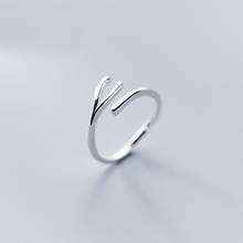Mloveacc-anel de prata esterlina 925 autêntica, aberto, anéis de dedo para mulheres, ajustável, tamanho livre, novo, 2019 2024 - compre barato
