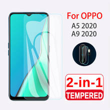 2 in 1 Screen Protector Full Protective Glass For OPPO A9 A5 2020 Back Camera Len Safety Glass On Oppo A9 A5 2020 Tempered Glas 2024 - buy cheap