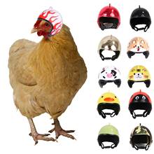 Funny Chicken Cartoon Protective Helmet Safety Hat Bird Headgear Pet Supplies 2024 - buy cheap