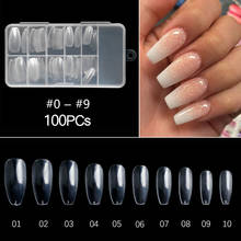 100/500pcs Fake Nail Clear Natural Ballerina False Nails Full Cover Nails Extensions Tools For Manicure Gel Polish Nail Art Tips 2024 - buy cheap