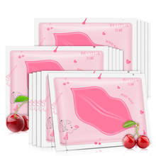 Cherry Kiss-mascarilla con parches para los labios, almohadillas para el cuidado de los labios, Gel hidratante, antiedad 2024 - compra barato