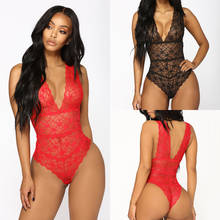 Red Black Sexy Body Stockings Women Lace Lingerie Bodysuit Backless Catsuit Underwear Sleepwear G-string Hot Erotic 2024 - buy cheap