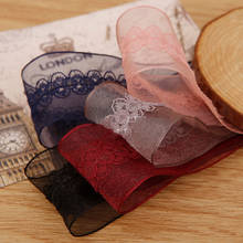 5 yards 25mm/40mm Lace Pattern Organza Stain Ribbon DIY Crafts Hair Bowknot packaging clothing hat Accessories 2024 - buy cheap