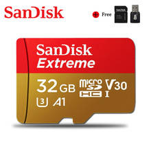 Sandisk-cartão de memória sd original extreme ultra, 256gb, 128gb, 400gb, 64gb, 32gb, 128gb, a2, v30, u1/u3, 4k, microsd 32, 64, gb 2024 - compre barato