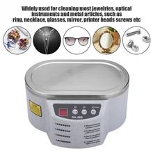 220V 600ml Ultrasonic Cleaner Cleaning Machine for Glasses Jewelry Metal Parts Necklace Printer Heads Screws Cleaning Machine 2024 - buy cheap
