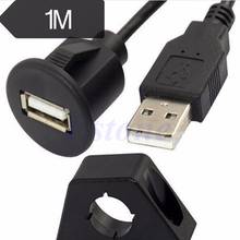 В автомобиле USB 2,0 Заподлицо Гнездо свинцовый Удлинительный кабель/свинцовый адаптер/вход #1 2024 - купить недорого
