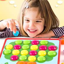 6types 3D Puzzles Toys for Children Creative Mosaic Mushroom Nail Kit Buttons Art Assembling Kids Enlightenment Educational Toys 2024 - купить недорого