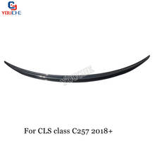 C257 Carbon Fiber Rear Spoiler Wing CLS63 Style for Mercedes CLS Class C257 2018 + 4-Door Sedan Boot Lip 2024 - buy cheap