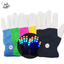 1 Pair New Arrival Party Light-Up Toys LED Flashing Magic Glove Glow In The Dark Toys Light Up Finger For Party